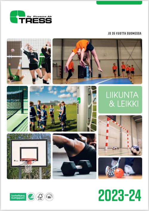 Tressin liikunta- ja leikkivälineet 2019 kuvasto